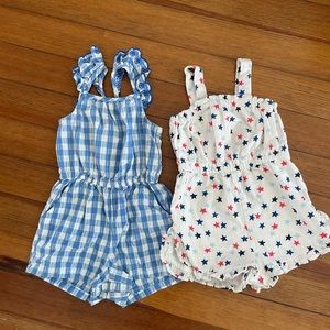 Cat & Jack Summer Romper Bundle 2T